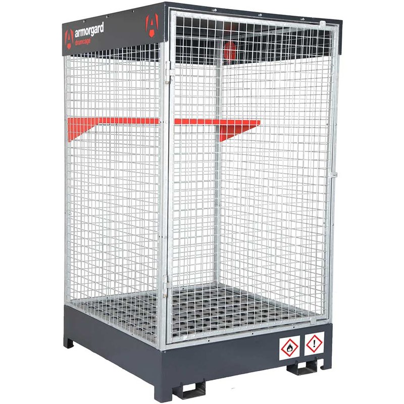 Armorgard Drumcage Coshh Gas, Liquids and Slids Secure Storage Cage 1215mm 1265mm 2080mm