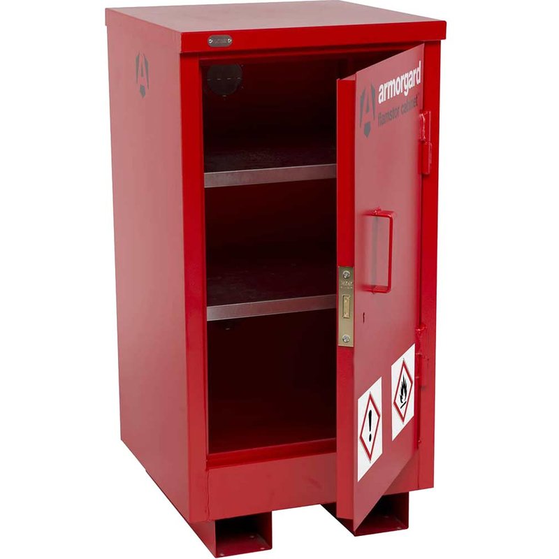 Armorgard Flamstor Chemical and Flammables Hazardous Cabinet 500mm 530mm 980mm