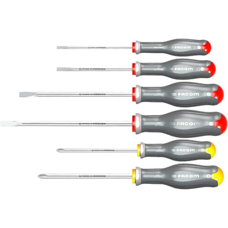 Facom ATPST.J6 6 Piece Pro Twist Stainless Steel Screwdriver Set