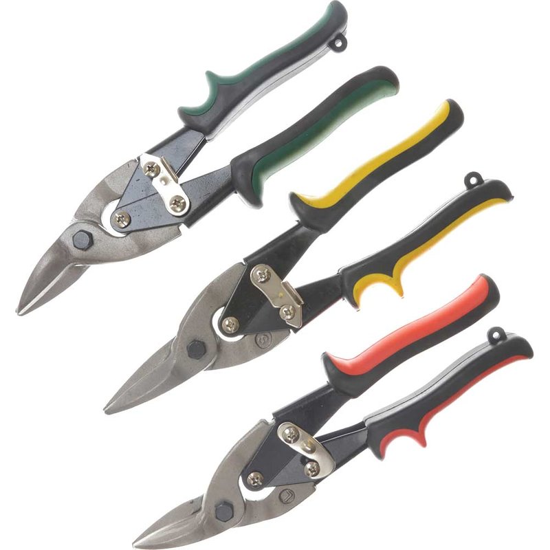 BlueSpot Tools Aviation Tinsnips Set, 3 Piece 09305