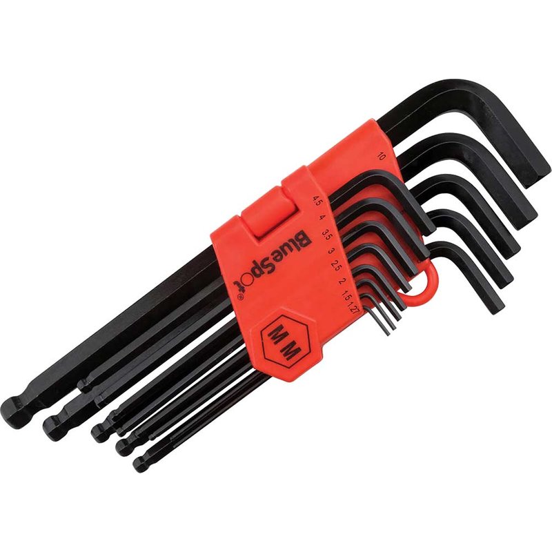 BlueSpot Tools Long Arm Ball End Hexagon Key Set, 13 Piece 15303