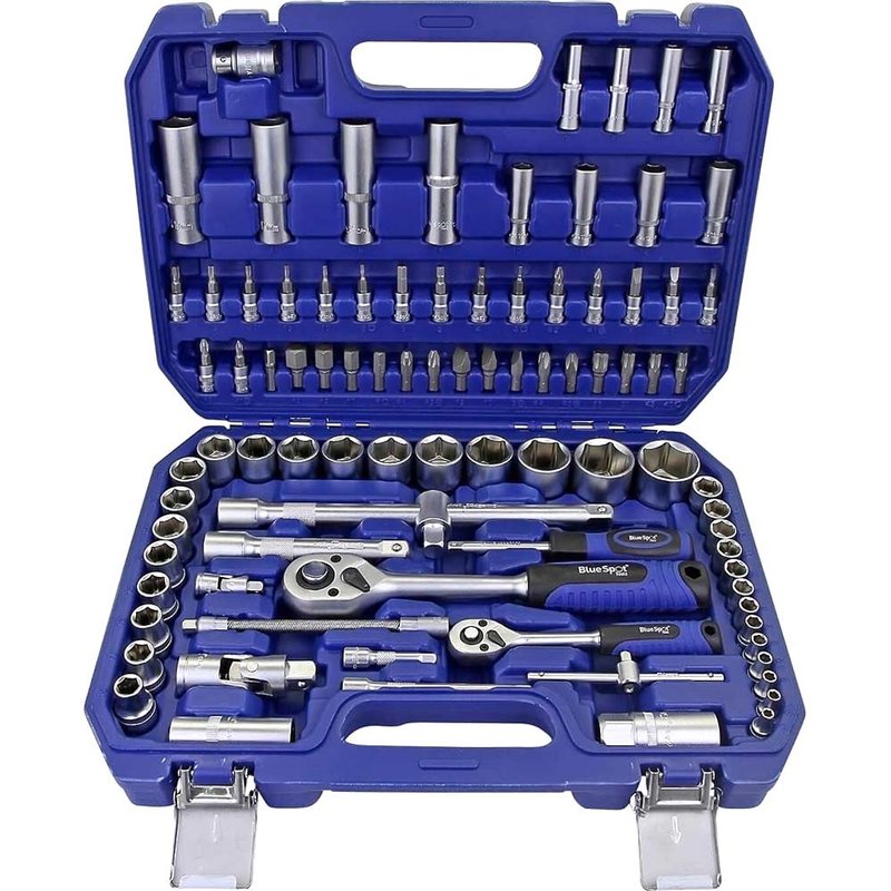 BlueSpot Tools 1/2in & 1/4in Metric Socket Set, 94 Piece 1579
