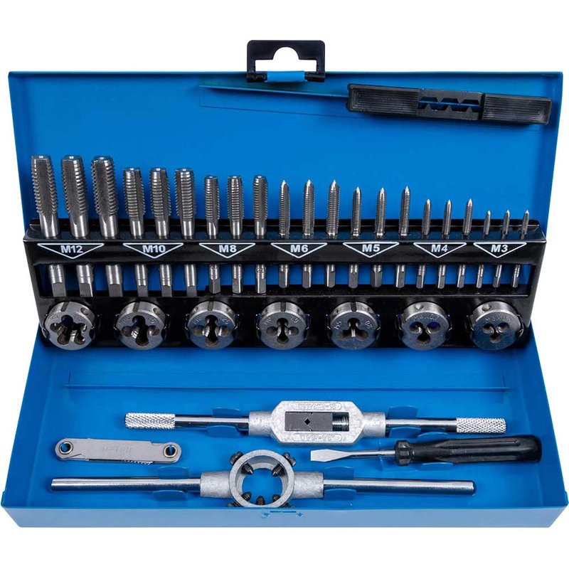 BlueSpot Tools Metric Tap and Die Set, 32 Piece 22301