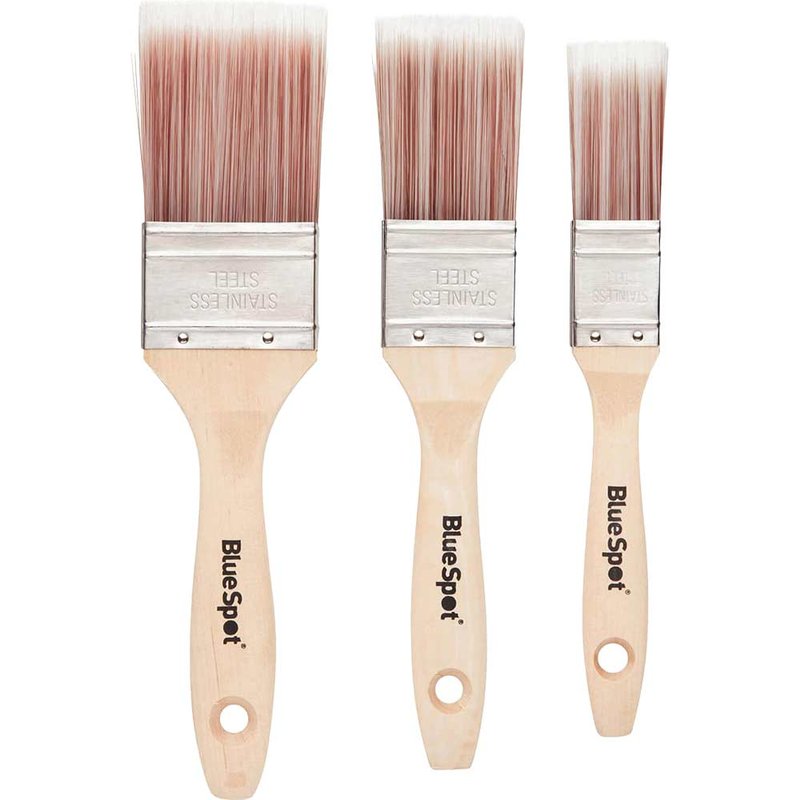 BlueSpot Tools Synthetic Paint Brush Set, 3 Piece 36010