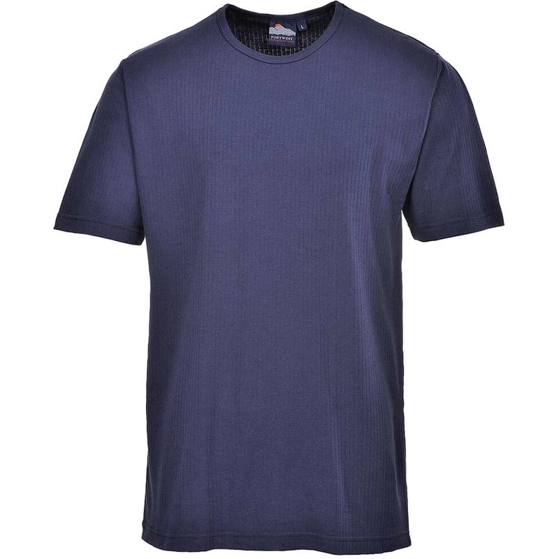 Portwest Thermal Short Sleeve T Shirt Navy L