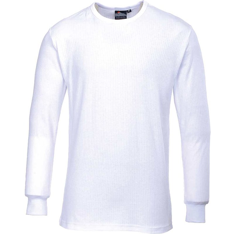 Portwest Thermal Long Sleeve T Shirt White XL