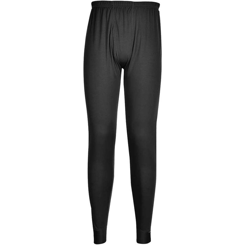 Portwest Mens Thermal Baselayer Leggings Black 2XL