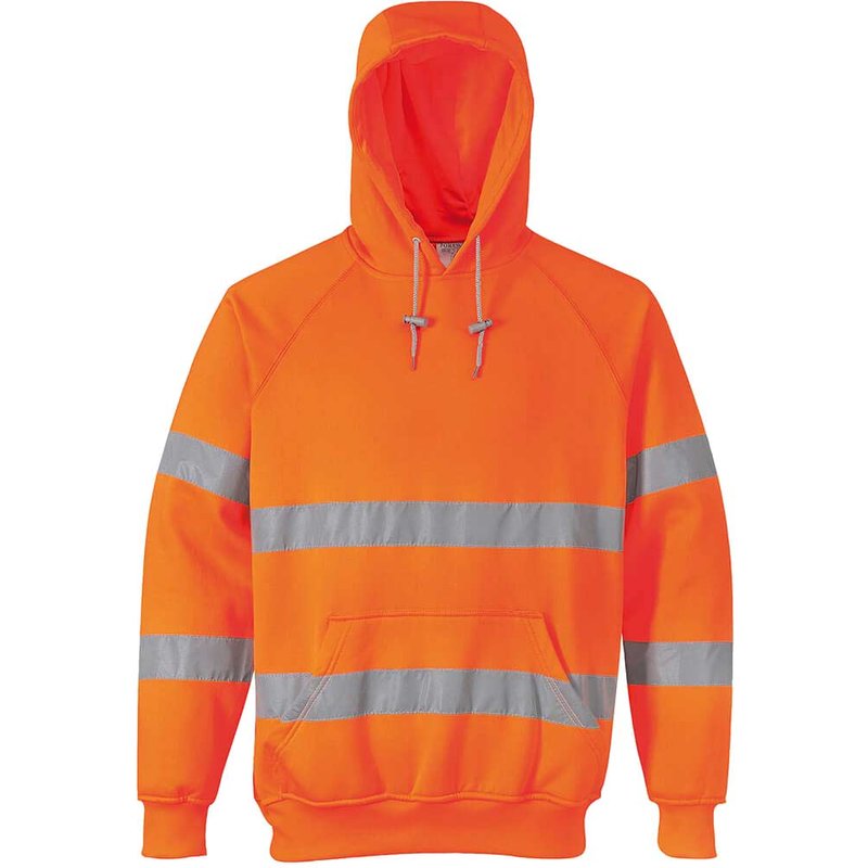 Portwest Class 3 Hi Vis Hooded Sweatshirt Orange 4XL