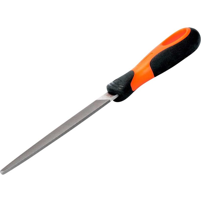 Bahco 1-110-08-2-2 ERGOâ„¢ Handled Tapered Edge Flat Second Cut File 200mm (8in) 1-110-08-2-2