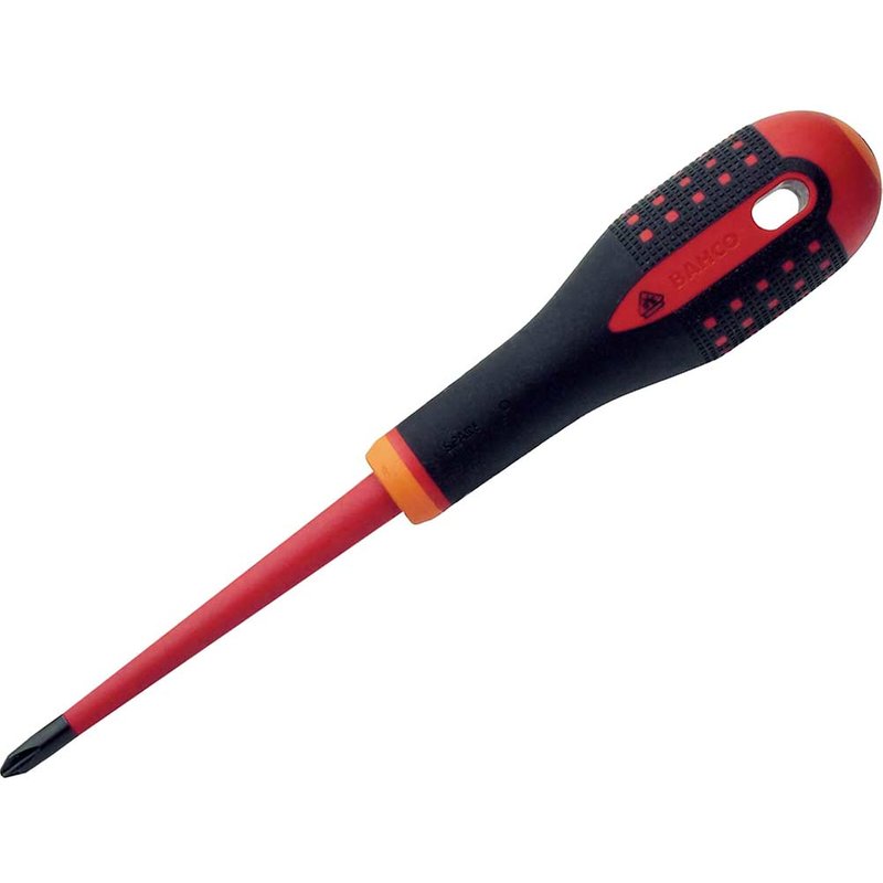 Bahco ERGOâ„¢ Slim VDE Insulated Phillips Screwdriver PH2 x 100mm BE-8620SL