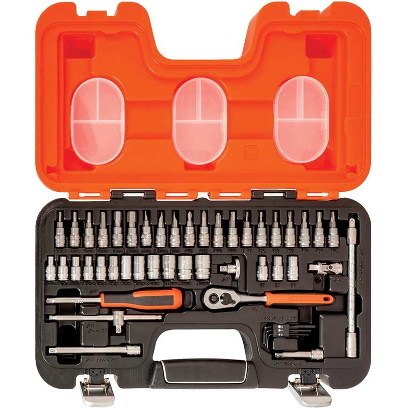 Bahco 46 Piece 1/4" Drive Hex Socket and Socket Bit Set Metric 1/4"