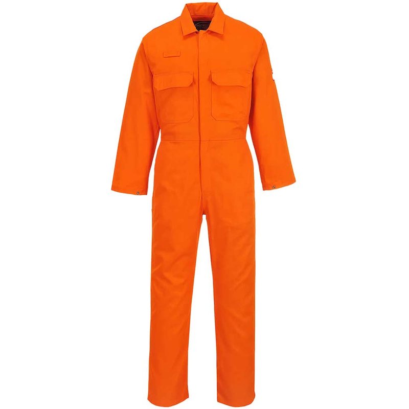 BizWeld Mens Flame Resistant Overall Orange S 32"