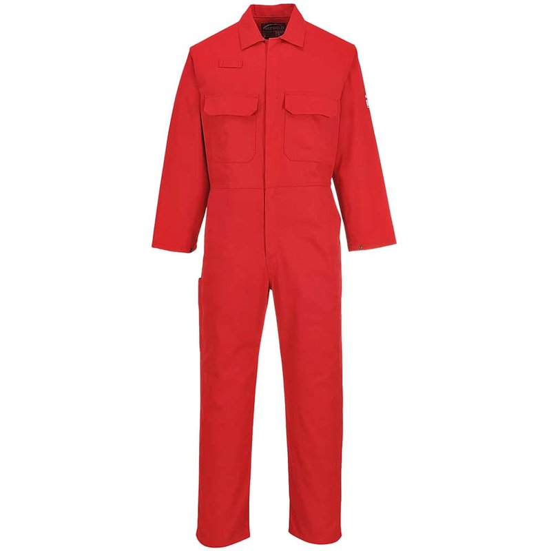 BizWeld Mens Flame Resistant Overall Red M 32"
