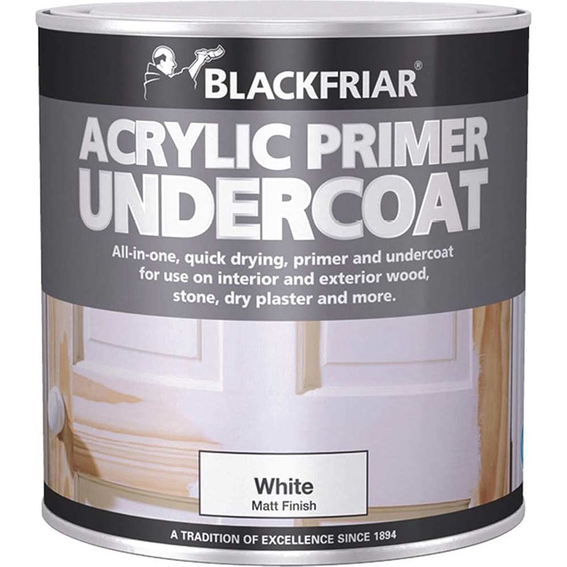 Blackfriar Quick Drying Acrylic Primer Undercoat Grey 1l