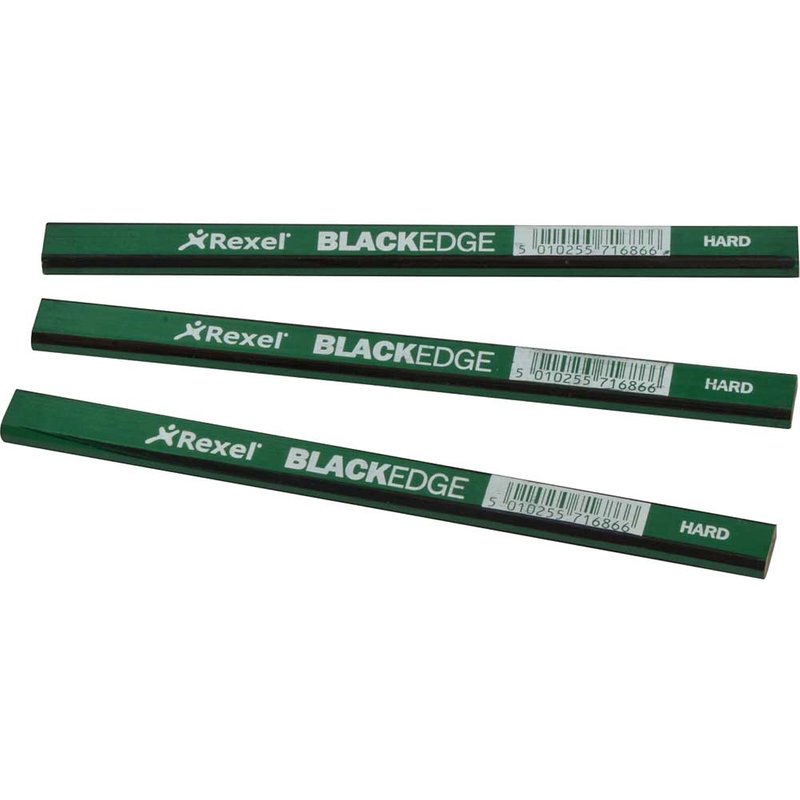 Blackedge Carpenter's Pencils - Green / Hard (Card 12) 34332