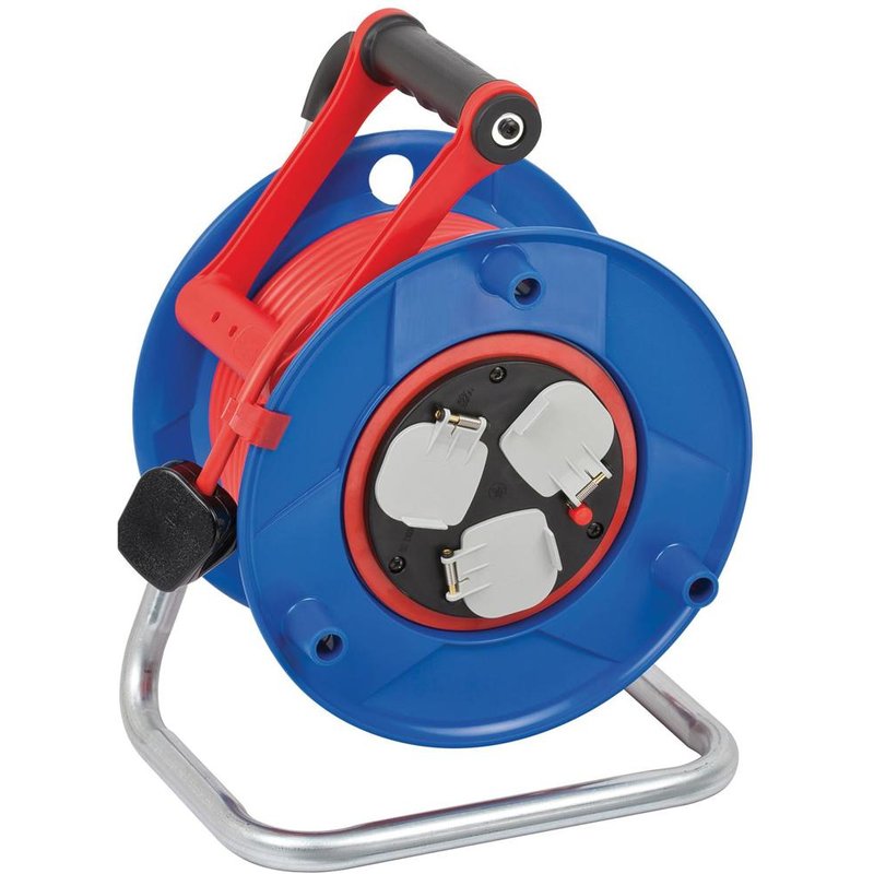 Brennenstuhl Garant Bretec Anti Twist 3 Socket Cable Extension Reel 240v 25m
