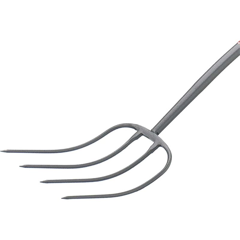 Bulldog All-Metal 4-Prong Manure Fork T-Handle BMFT