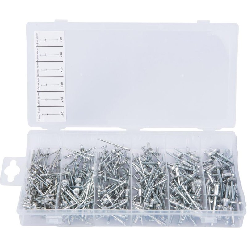 Blue Spot 320 Piece Assorted Blind Rivets