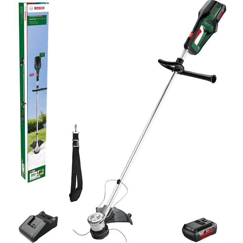 Bosch ADVANCEDGRASSCUT 36V-33 36v Cordless Brushless Grass Trimmer 330mm No Batteries No Battery Charger