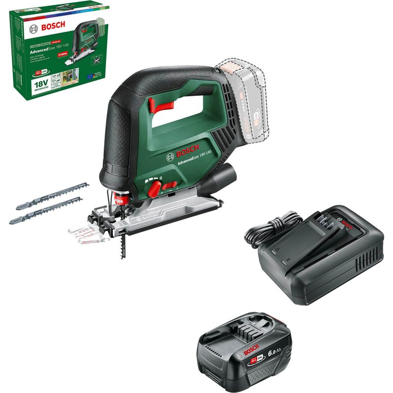Bosch ADVANCEDSAW 18V-140 P4A 18v Cordless Jigsaw No Batteries No Battery Charger No Case