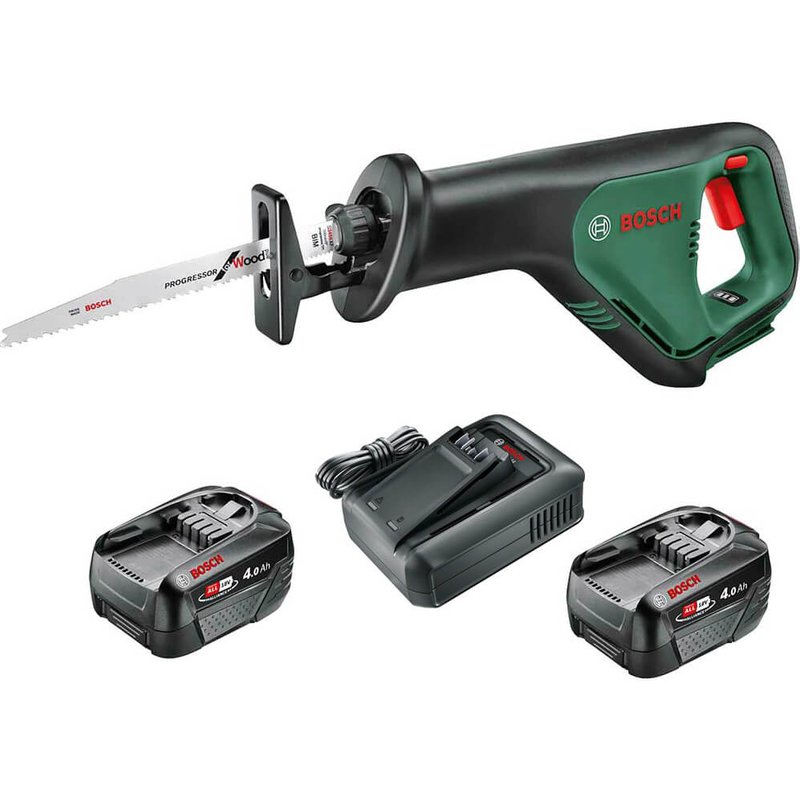 Bosch ADVANCEDRECIP P4A 18v Cordless Recipro Saw 1 x 2.5ah Li-ion Battery Charger No Case