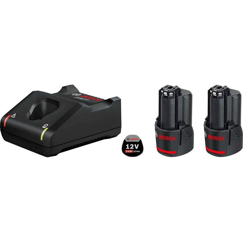 Bosch Genuine PRO 12v Cordless Li-ion Battery 3ah and Charger Set 3ah
