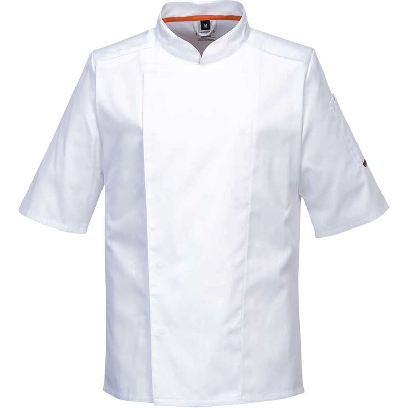 Portwest MeshAir Pro Short Sleeve Chefs Jacket White 2XL