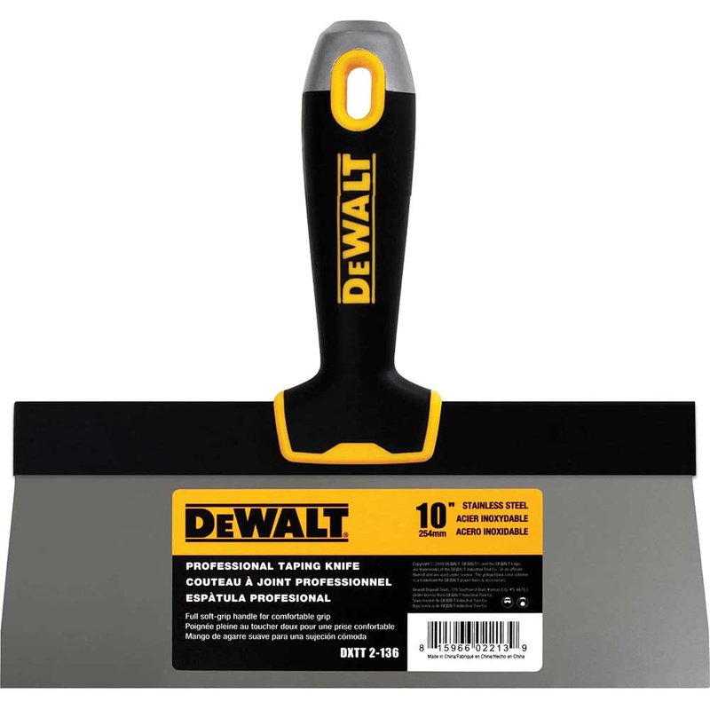 DEWALT Drywall Soft Grip Taping Knife 250mm (10in) EU2-136