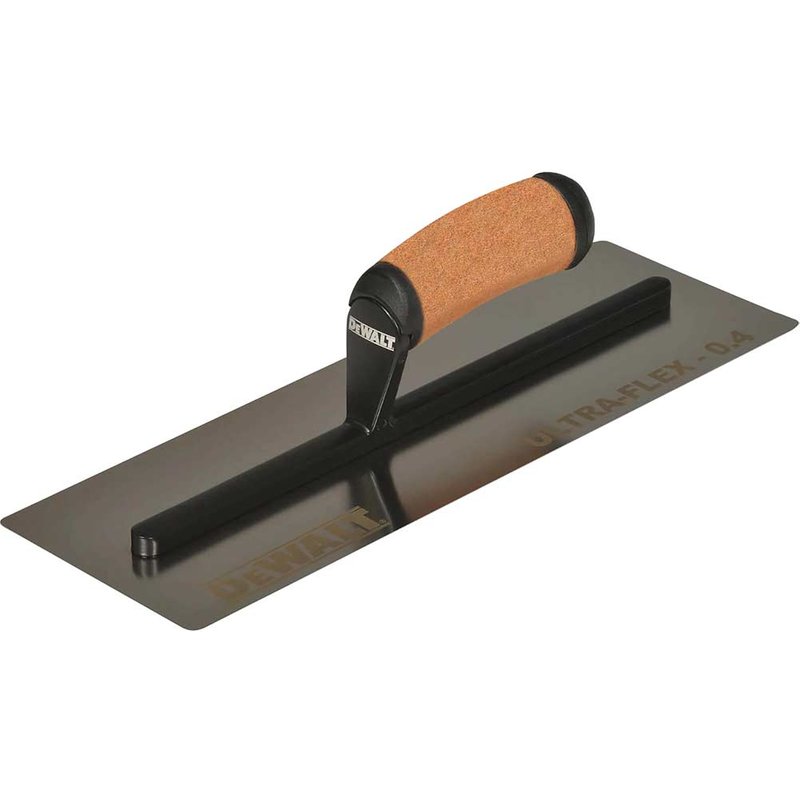 DEWALT Drywall 0.4mm FLEX Stainless Steel Flat Trowel, Leather Handle 14in EU 2-992