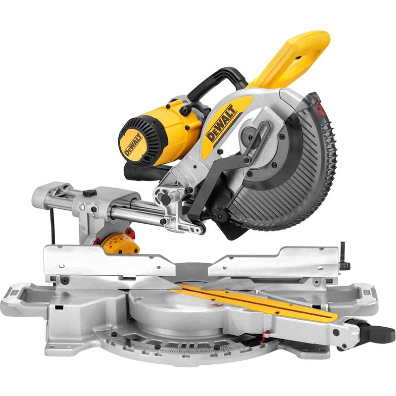 DEWALT Power Tools DWS727 XPS Double Bevel Slide Mitre Saw 250mm 1675W 240V DWS727-GB