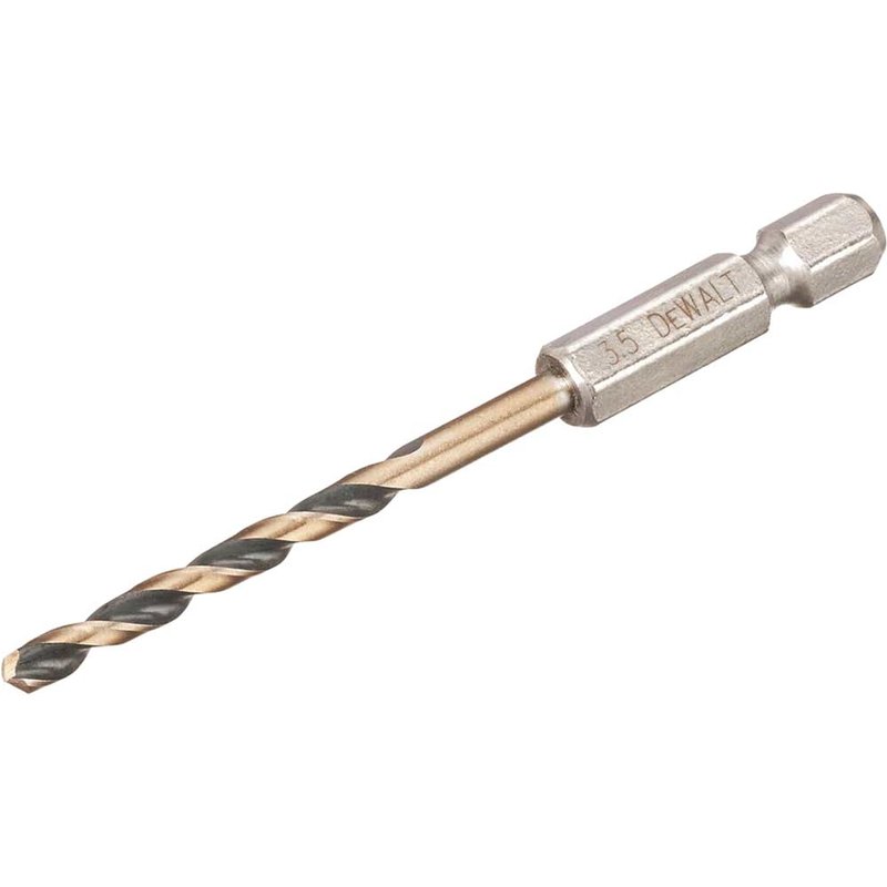 DEWALT Power Tools BLACK&GOLD Hex HSS-G Drill Bit 3.5mm DT20603-QZ