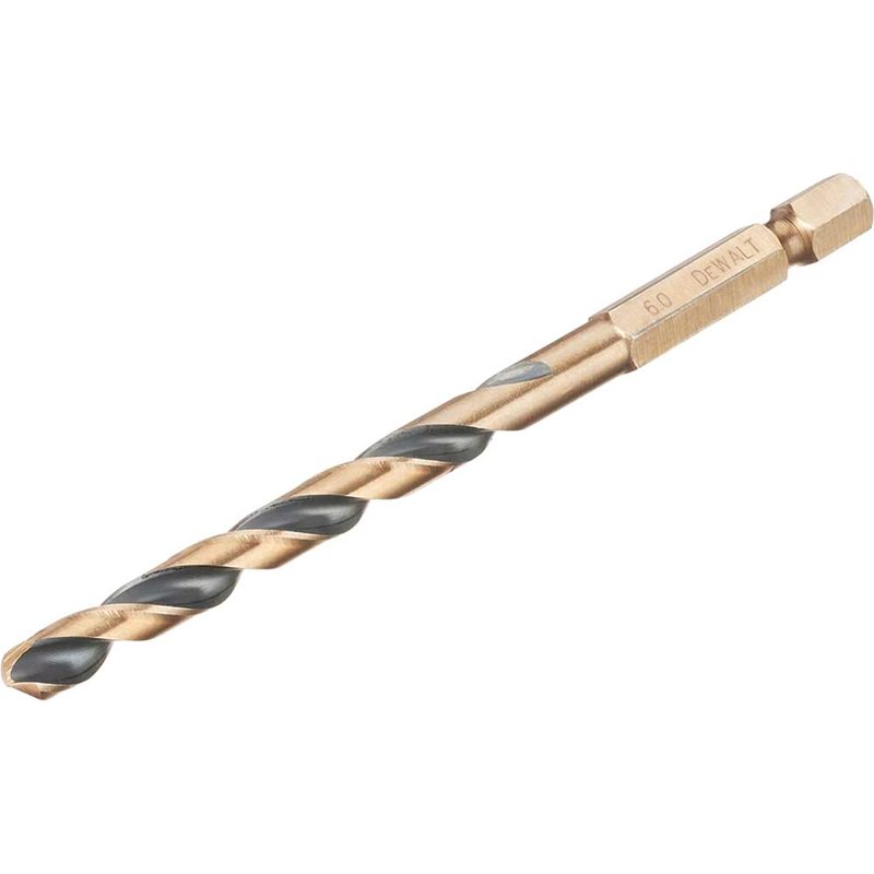 DEWALT Power Tools BLACK&GOLD Hex HSS-G Drill Bit 6.0mm DT20608-QZ