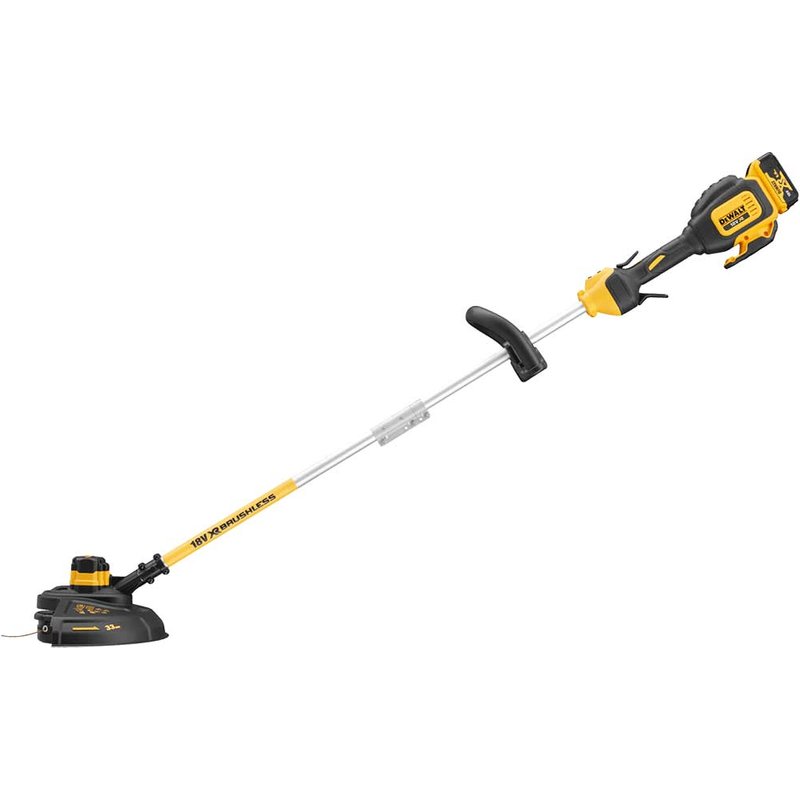 DeWalt DCM561S 18v XR Cordless Brushless Split Shaft Grass Trimmer 330mm 1 x 5ah Li-ion Battery Charger