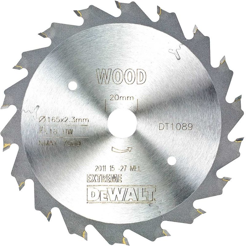DeWalt Extreme Fast Ripping Saw Blades 165mm 18T 20mm