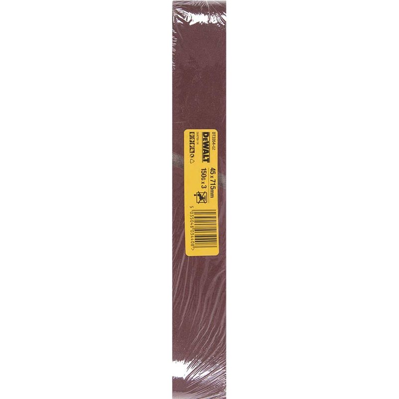 DeWalt 45 x 715mm Sanding Belts 45mm x 715mm 150g Pack of 3
