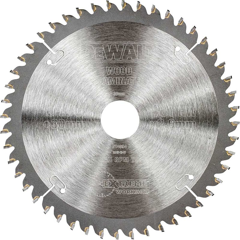 DeWalt Extreme Fine Finish Saw Blades 190mm 40T 30mm