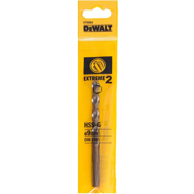 DEWALT Power Tools Extreme 2 Metal Drill Bit 9.0mm OL:125mm WL:78mm DT5054-QZ
