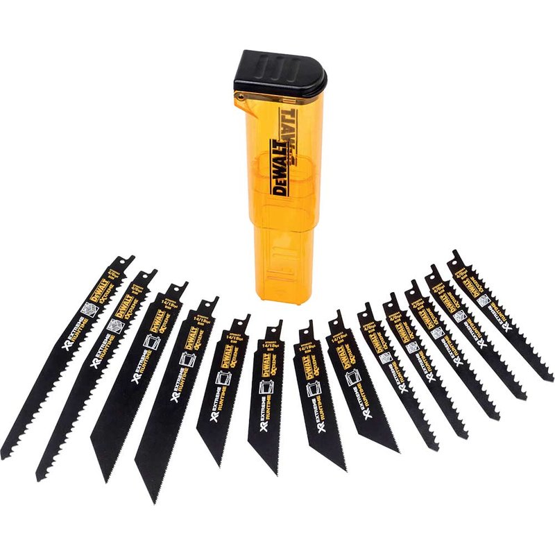 DEWALT Power Tools DT99550 XR Reciprocating Saw Blade Set, 13 Piece DT99550-QZ
