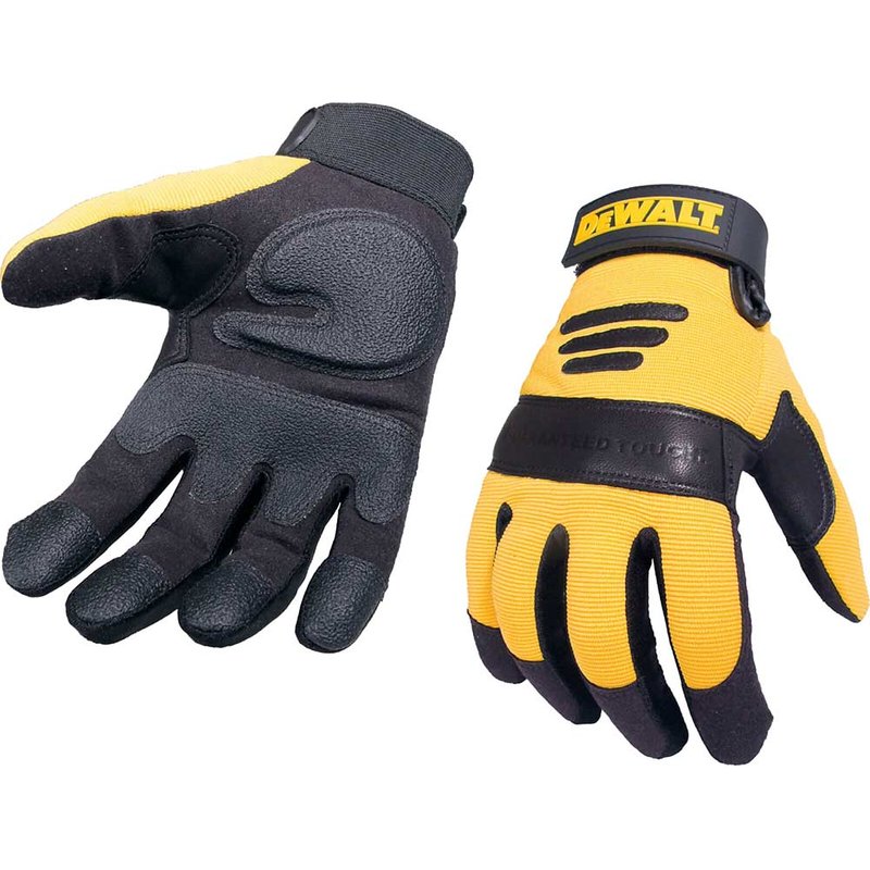 DEWALT Power Tools Synthetic Padded Leather Palm Gloves - Large DPG21L EU