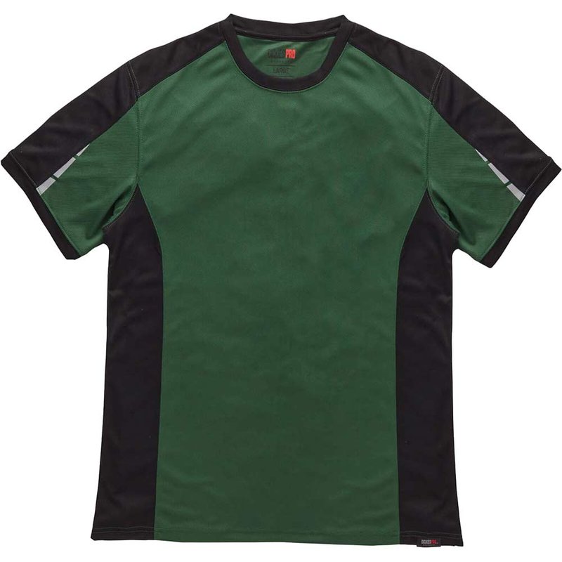Dickies Mens Pro Performance T Shirt Green / Black 3XL