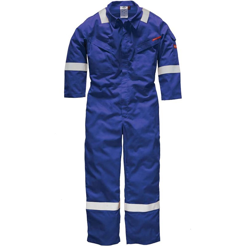 Dickies Mens Pyrovatex Flame Retardant Overall Royal Blue 40" 33"