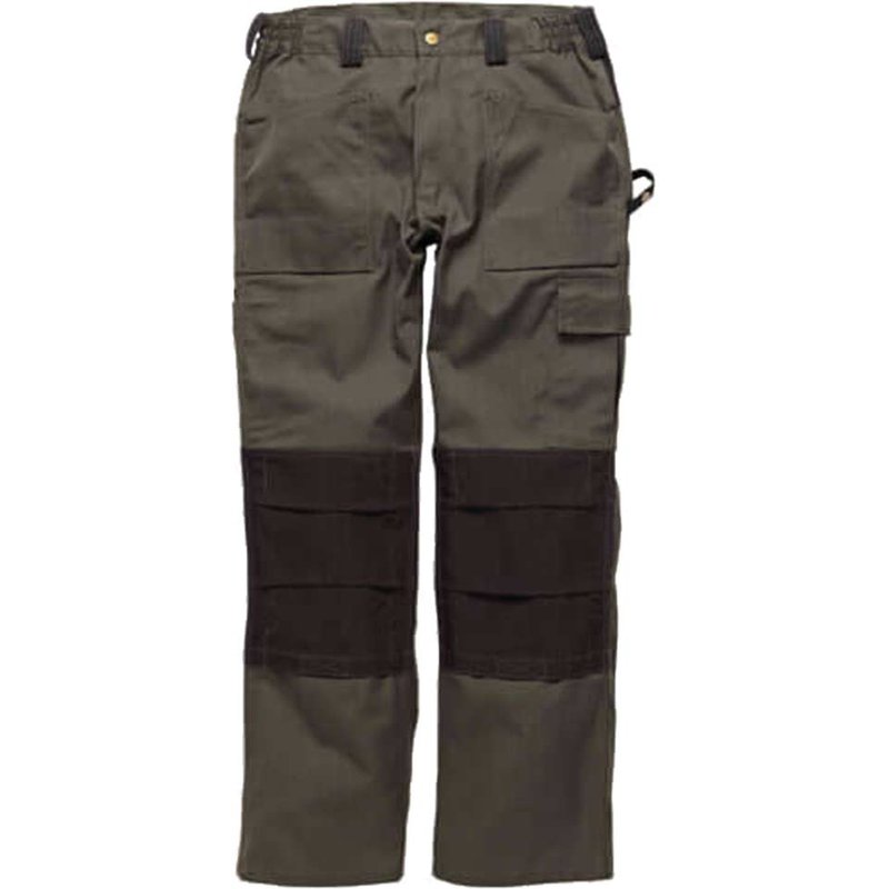 Dickies Mens Grafter Duo Tone 290 Trousers Olive / Black 28" 32"