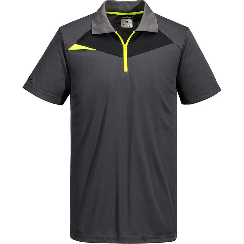 Portwest DX4 Short Sleeve Polo Shirt Metal Grey L