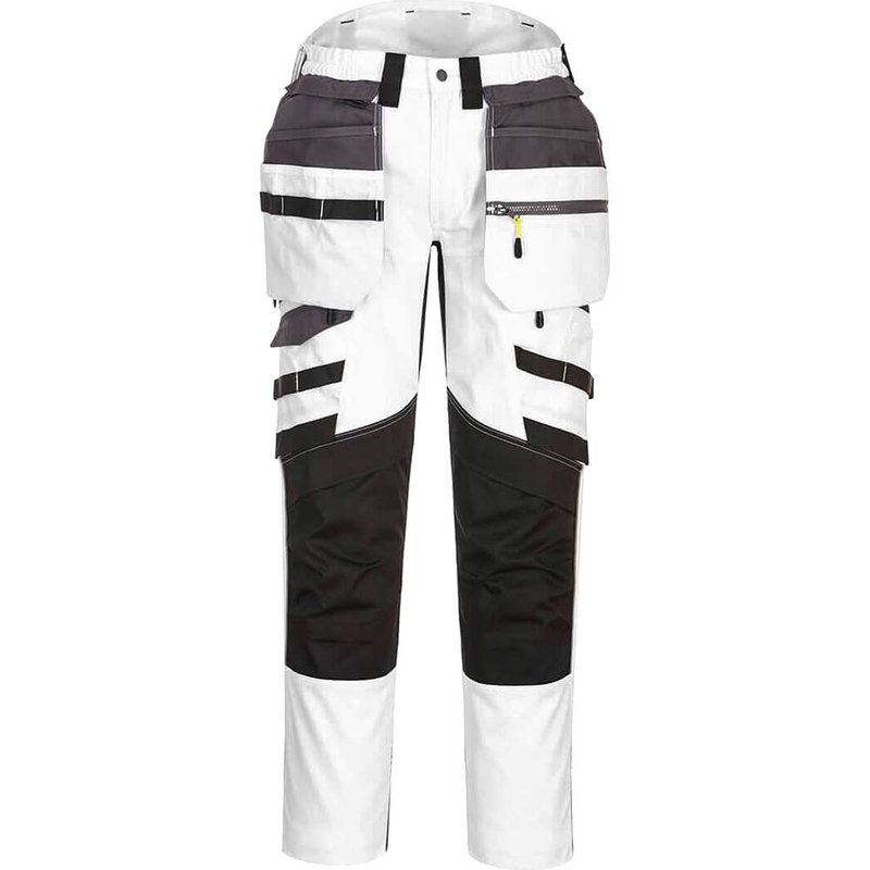 Portwest DX4 Holster Trousers White / Grey 36" 31"