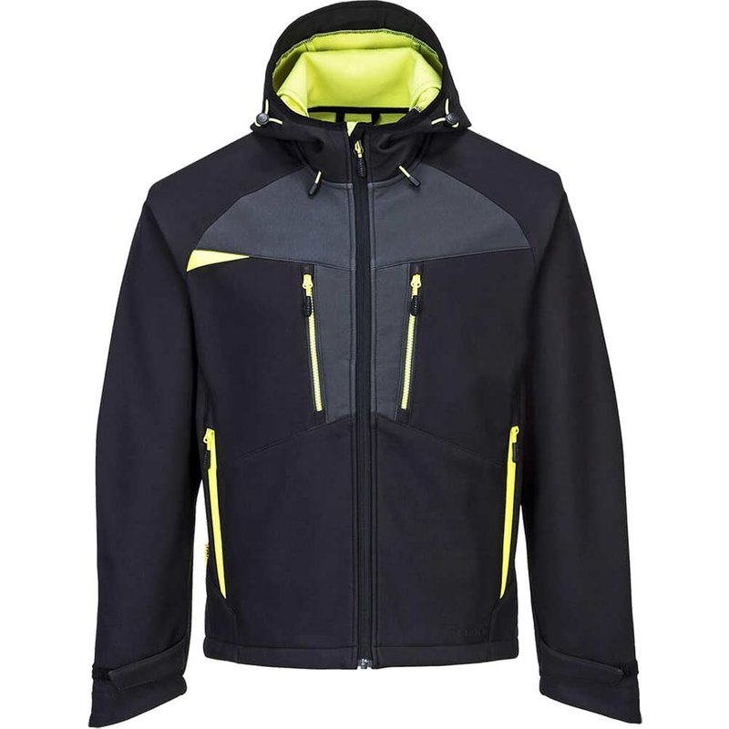 Portwest DX4 Mens Softshell Jacket Black XS