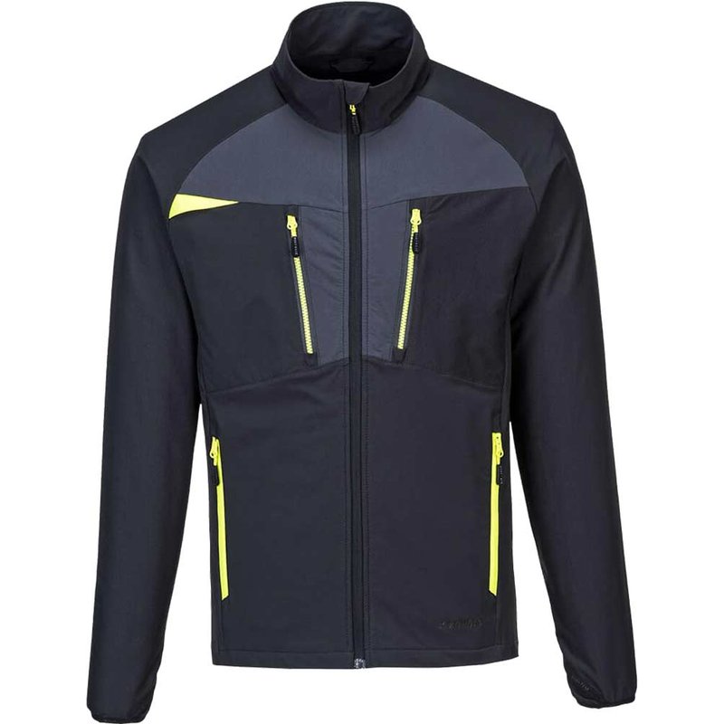 Portwest DX4 Mens Zip Pocket Baselayer Top Black M