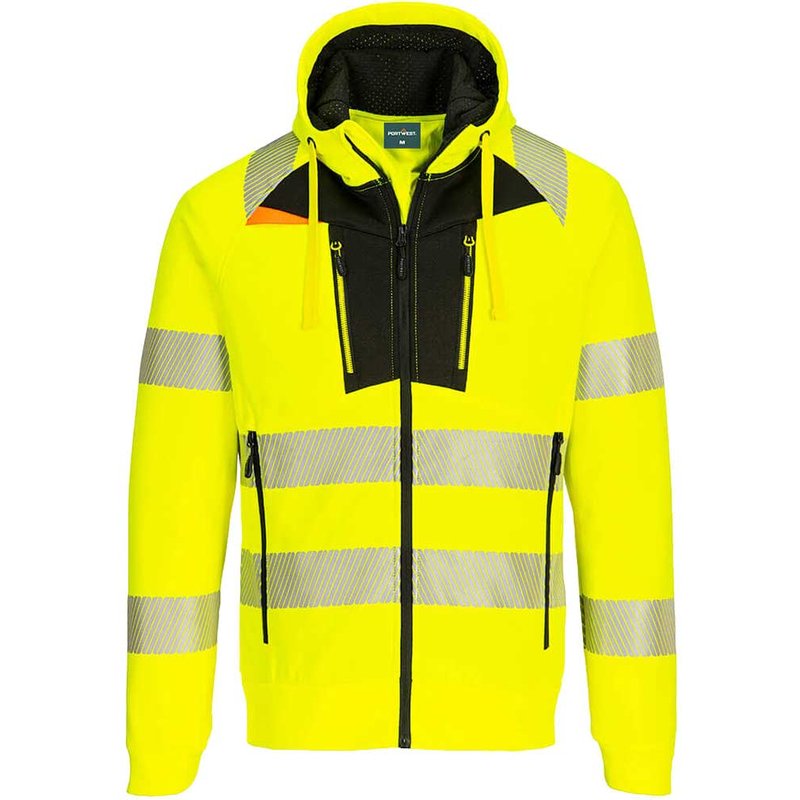 Portwest DX4 Hi Vis Hoodie Yellow / Black S