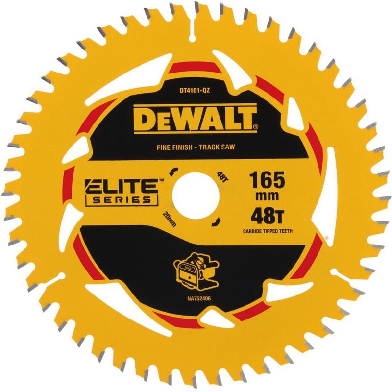 DeWalt Elite Fine Finish Circular Saw Blade 165mm 48T 20mm
