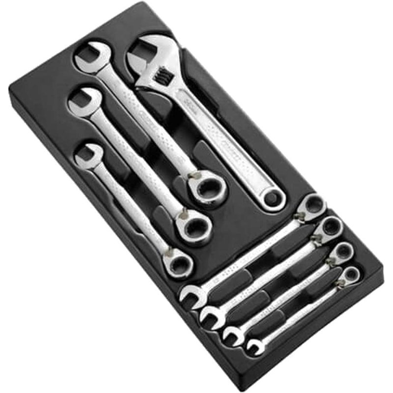 Expert by Facom 7 Piece Ratchet Combination Spanner Set in Tray Module