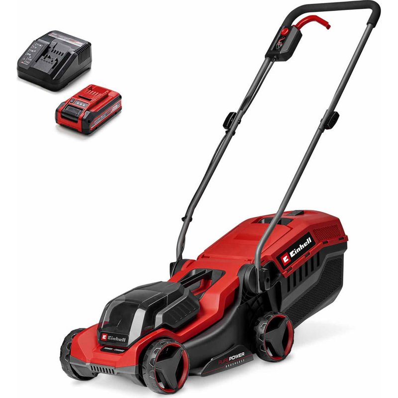 Einhell GE-CM 18/30-1 Li BL 18v Cordless Brushless Rotary Lawnmower 300mm 1 x 5.2ah Plus Li-ion Battery Charger